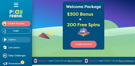 Playfrank casino bonus